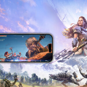 An image showing concept for Horizon MMO for PlayStation, Mobile, and PC.