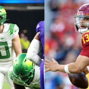 Caleb Williams Admirers are Agitated With Hypocritic Fans Who Called the Trojans QB a 'Crybaby' But are Lauding Bo Nix for Showing Emotions