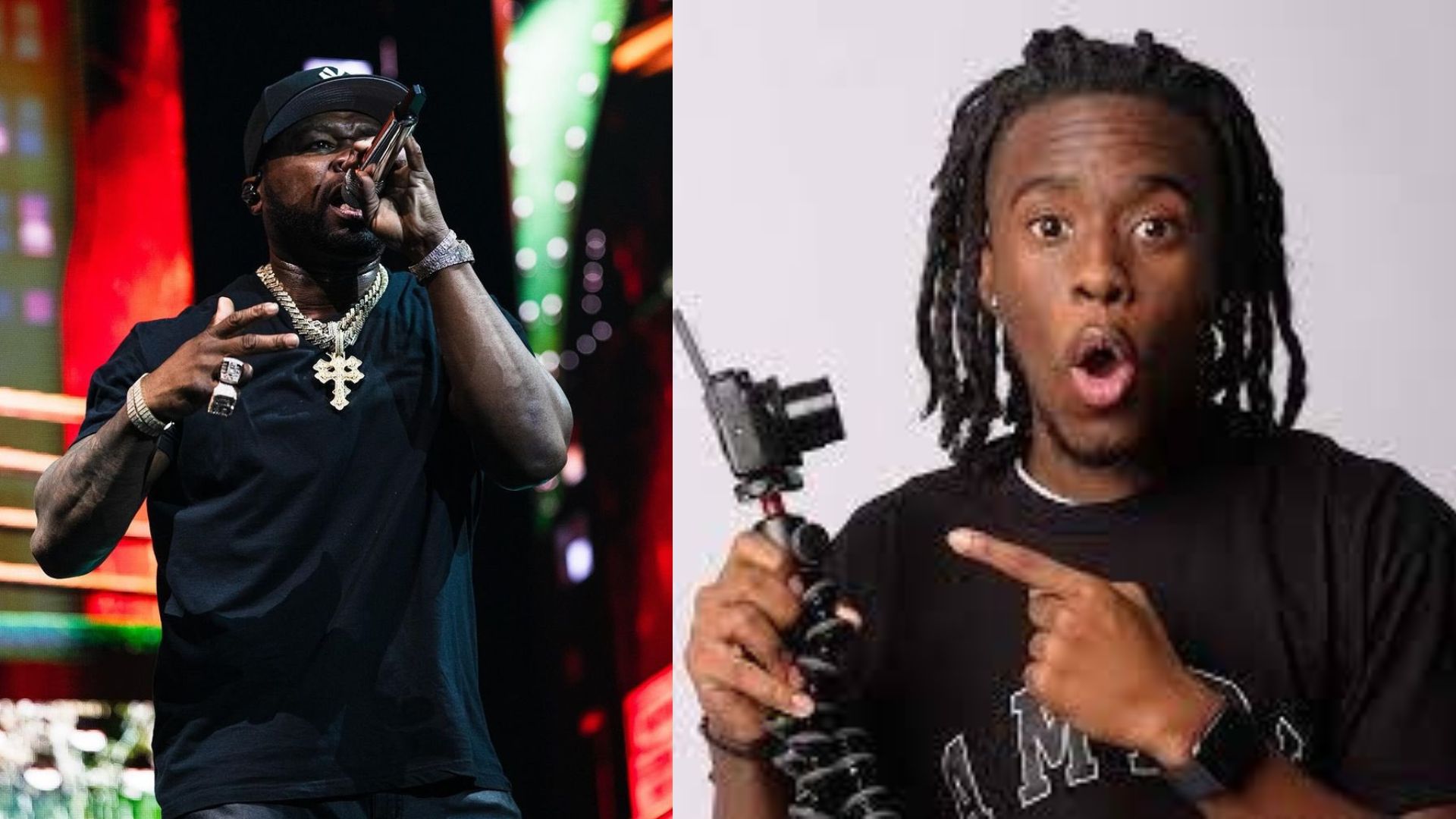 Kai Cenat met 50 Cent in the recent Knicks game