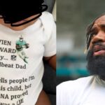 Xavien Howard's Alleged Baby Momma Posts a Picture of Her Child in a 'DNA Test Result' T-Shirt; "My Deadbeat Dad"