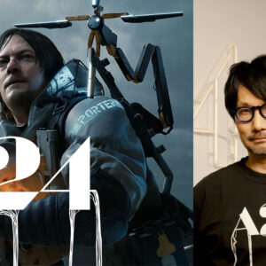 An image showing Hideo Kojima and creation Death Stranding, which is being created by A24 for live action