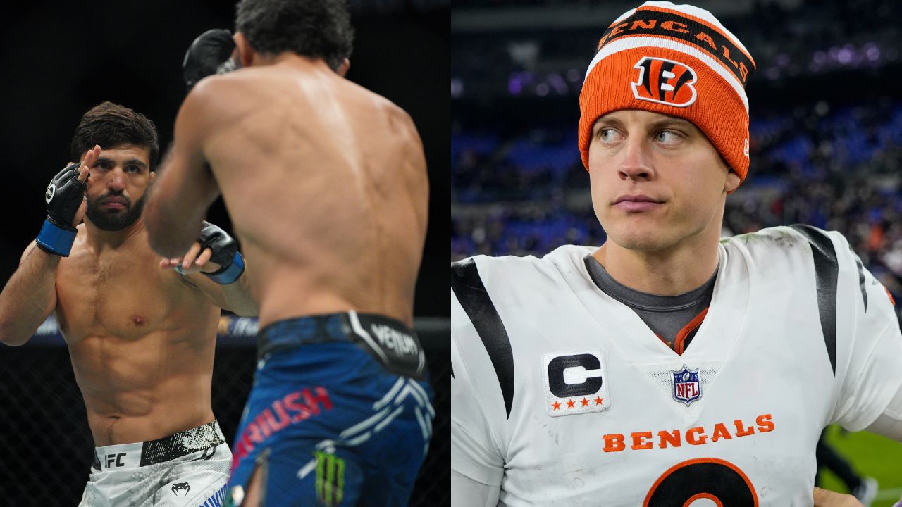 “Mahomes’ Son”: Cincinnati Bengals QB Joe Burrow Attends UFC Austin With Bandaged Wrist, Fans React