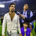 Sergio Perez Imparts Wisdom to His 5-Year-Old While Attending a Match in the Mexican Soccer League