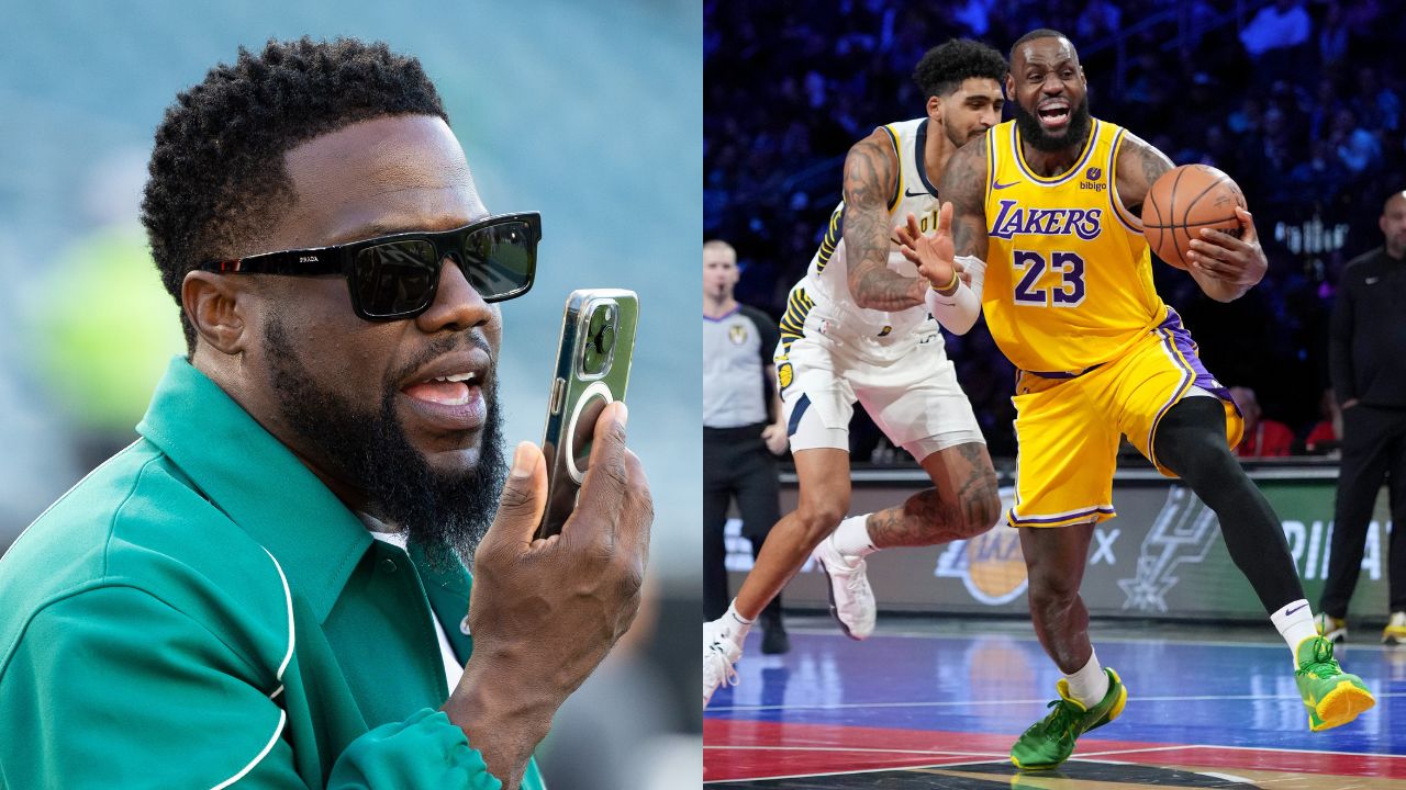 "It Got Real Sun Roofish Back There": LeBron James' Hairline Has Kevin Hart Comparing It To A Convertible During Lakers In Season Final