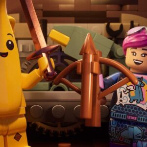 An image showing Lego models holding weapons