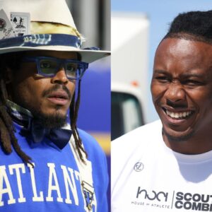 ‘Startled’ Brandon Marshall Couldn’t Believe His Eyes Upon Looking at Cam Newton in Stylish Hat & Bow Tie at 8 AM