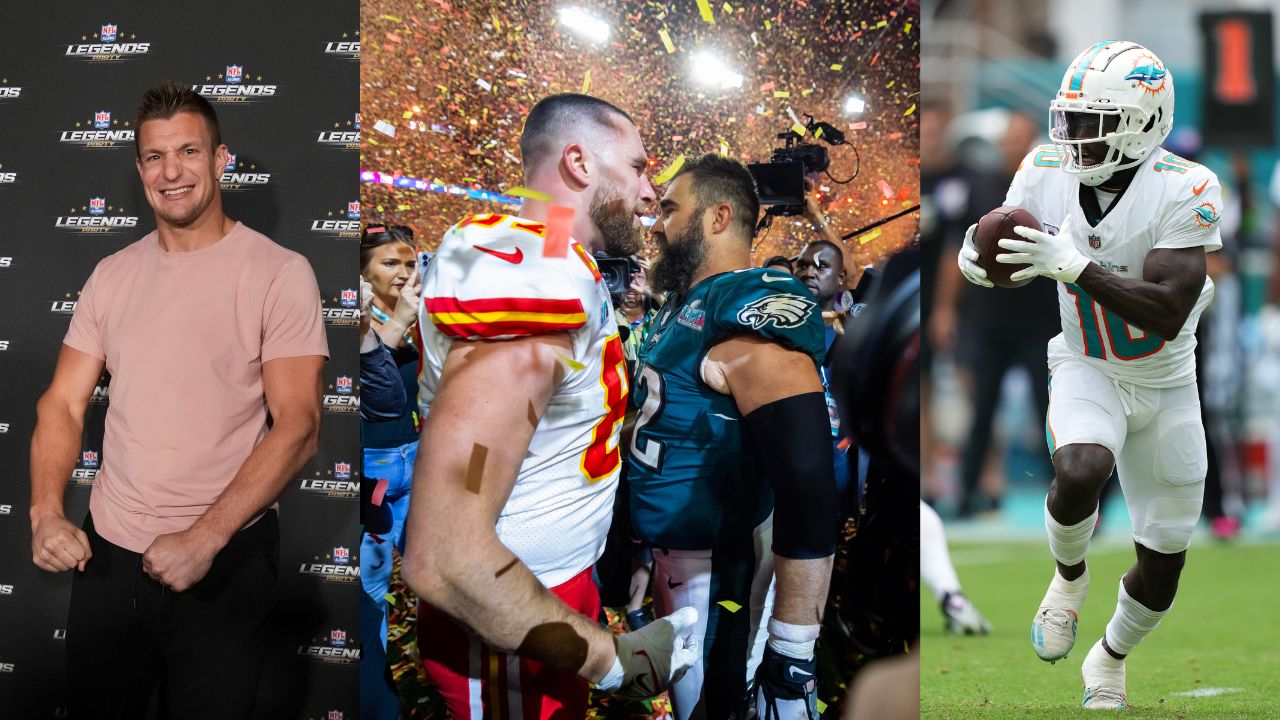 Rob Gronkowski, Tyreek Hill Headline Jason & Travis Kelce's 'NFL Special' Hockey Lineups