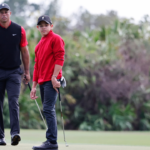 Tiger Woods and Charlie Woods