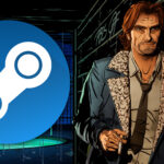 An image showing Bigby Wolf and the Steam logo