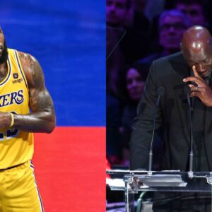 "Congrats To GOAT JAMES": Shannon Sharpe Uses Michael Jordan Crying Meme To Flex LeBron James' Lakers Advancing To The In Season Tournament Finals