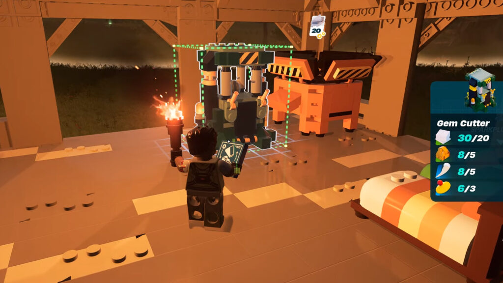 An image showing Gem Cutter in Lego Fortnite