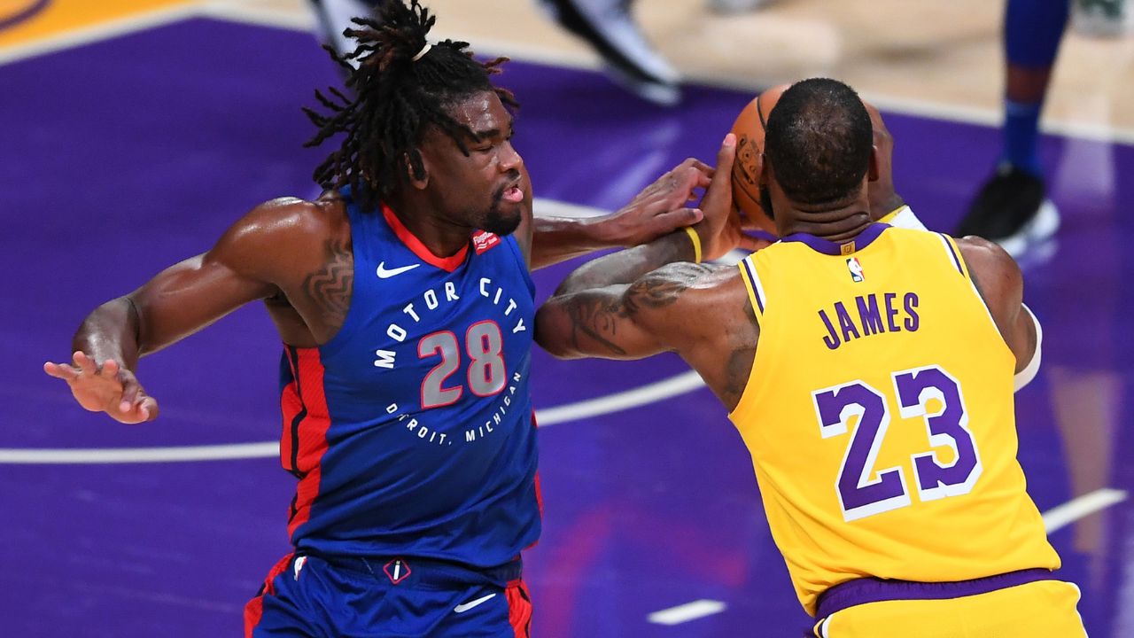 "What The F**k Are We Doing?": LeBron James Getting Heated At Isaiah Stewart For Elbowing His Neck Surfaces