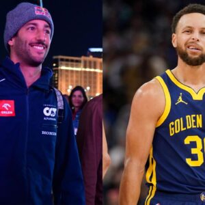"Stephen Curry Eat Your Heart Out": Daniel Ricciardo's 2 Year Old Half Court Shot 'Rivaled' The Warriors Sharpshooter's