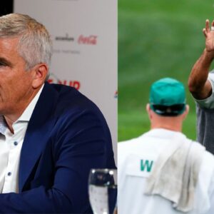 Jay Monahan and Tiger Woods