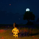 Nighttime in LEGO Fortnite