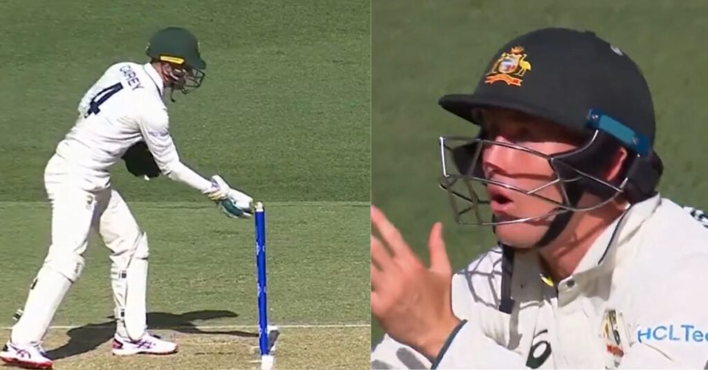 "I Touched The Stumps": Alex Carey Fails To Dislodge Bails Off A Sharp Marnus Labuschagne Throw