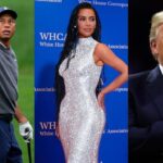 Tiger Woods Kim Kardashian and Donald Trump