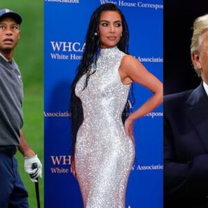 Tiger Woods Kim Kardashian and Donald Trump