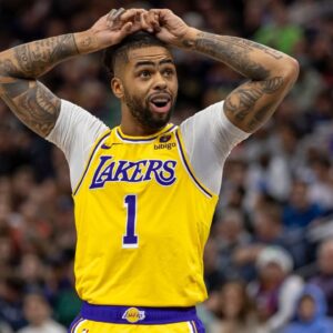 “DLo Was Scared They Was Gonna Trade”: D’Angelo Russell’s Reaction to Fan Winning $100,000 on Half-Court Shot Has NBA Twitter Trolling