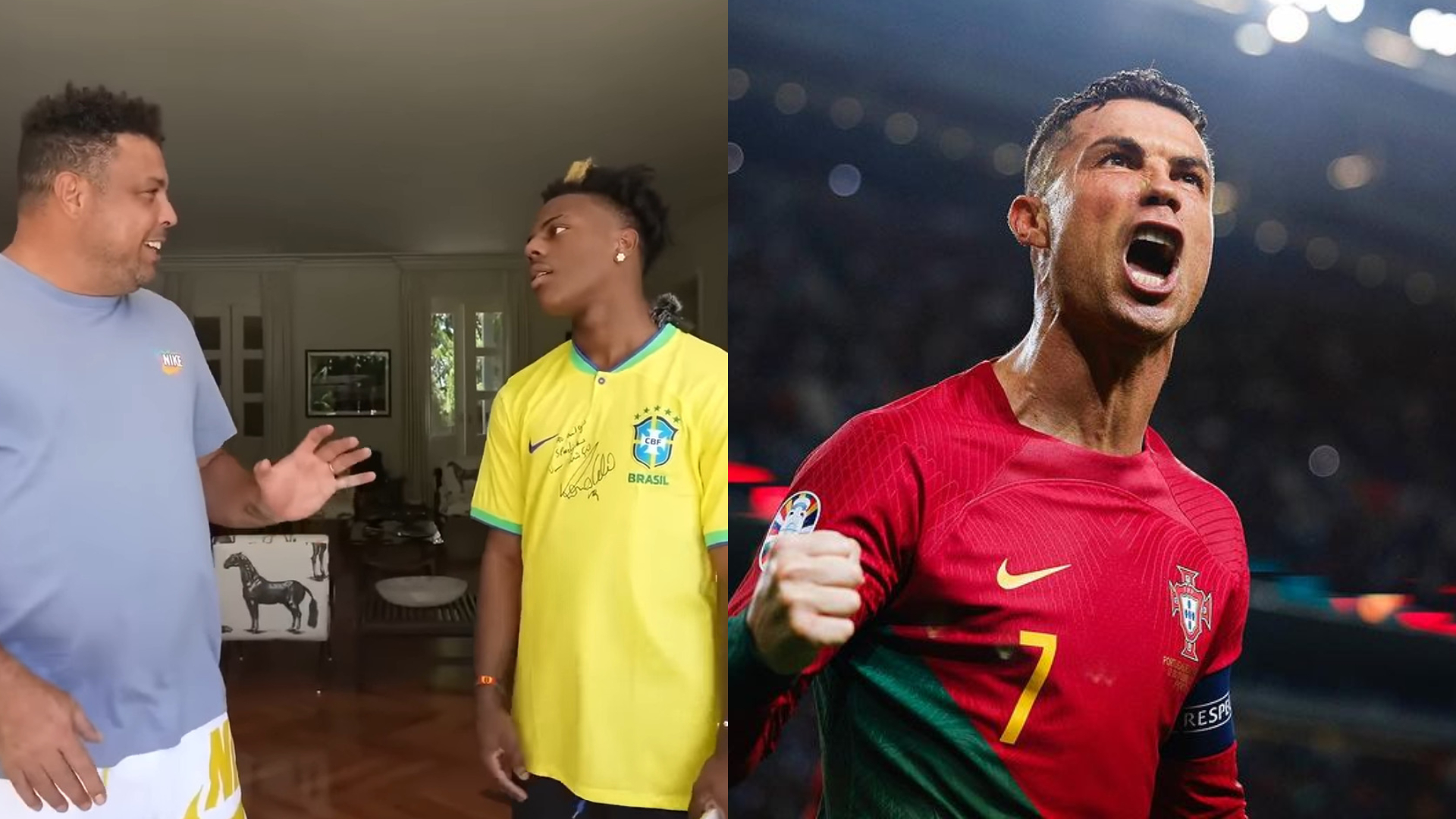 IShowSpeed finds out the relation between Ronaldo Nazario and Crisitano ORnaldo