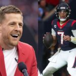 Jan 13, 2024; Houston, Texas, USA; Houston Texans quarterback C.J. Stroud (7) in a 2024 AFC wild card game against the Cleveland Browns at NRG Stadium. Mandatory Credit: Troy Taormina-USA TODAY Sports
