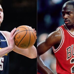 Nikola Jokić (left) and Michael Jordan (right)