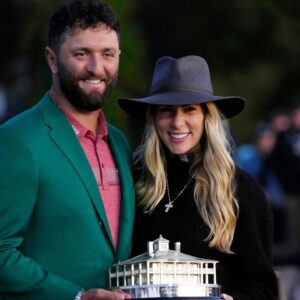Jon Rahm and wife