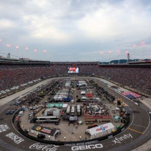 Sep 16, 2023; Bristol, Tennessee, USA; General view before the Bass Pro Shops Night Race at Bristol Motor Speedway. Mandatory Credit: Randy Sartin-USA TODAY Sports