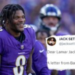 Baltimore Ravens Fan Writes a Heartfelt Letter to Lamar Jackson Ahead of Historical AFC Championship Game Against Patrick Mahomes