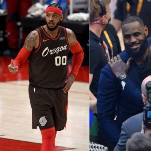 Amazed At a Picture of Carmelo Anthony With Michael Jordan and LeBron James, Damian Lillard Tells Former Teammate to Frame It