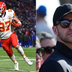 Travis Kelce and Justin Timberlake