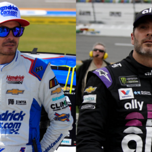 Kyle Larson and Jimmie Johnson