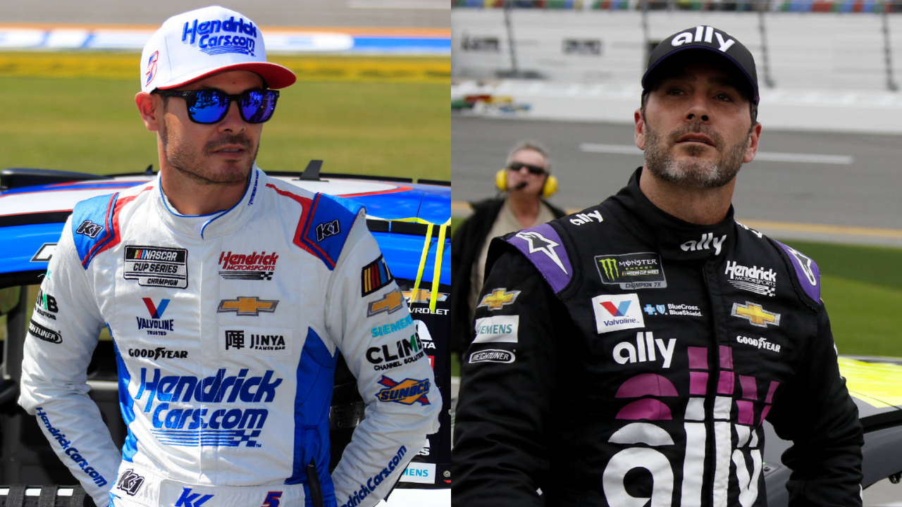 Kyle Larson and Jimmie Johnson