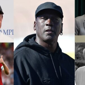 Tiger Woods, Michael Jordan, Cristiano Ronaldo, Arnold Palmer and Jack Nicklaus