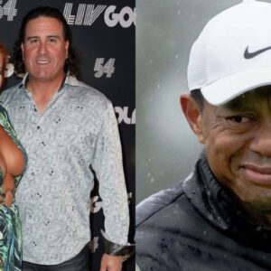 Pat Perez and Wife and Tiger Woods
