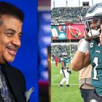 Physicist Neil deGrasse Tyson Renders Jalen Hurts’ Squatting Ability Useless In a Tush Push Play