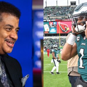 Physicist Neil deGrasse Tyson Renders Jalen Hurts’ Squatting Ability Useless In a Tush Push Play