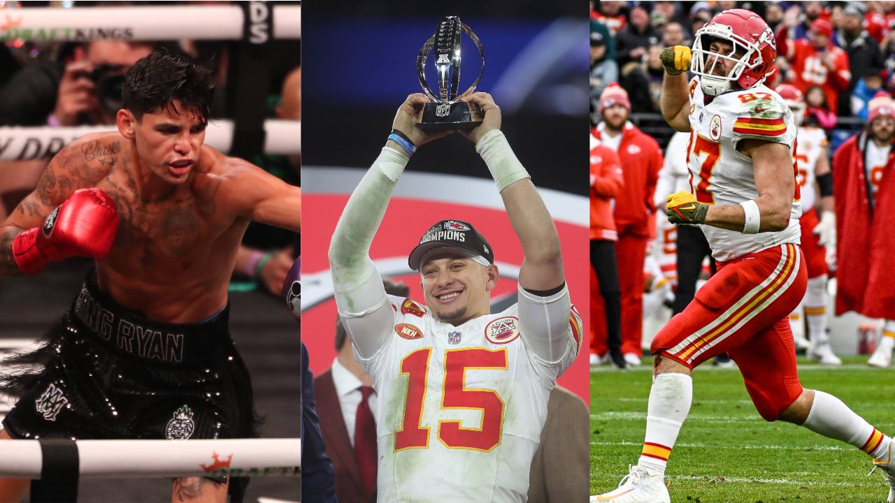 Ryan Garcia Celebrates as Chiefs' Patrick Mahomes and Travis Kelce Guide Team in Super Bowl Quest
