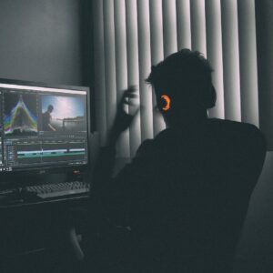 Person using a computer