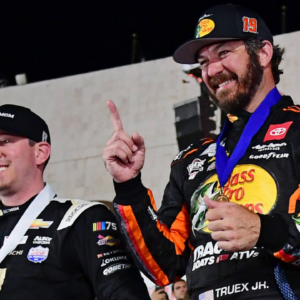 Ex-JGR Teammates Martin Truex Jr. And Kyle Busch Unite Against Common Enemy in NASCAR