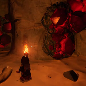 An image showing Ruby in Lego Fortnite which can be cut using Gem Cutter