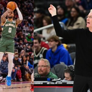 "That's F**king Bulls**t": Bucks Interim HC Joe Prunty Couldn't Believe Damian Lillard Had His And-1 Jumper Called Off By The Refs