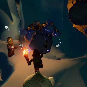 An image showing Sapphire in Lego Fortnite which can be cut using Gem Cutter