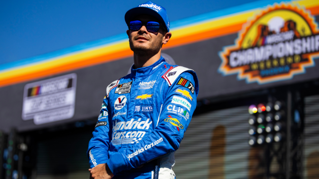 WATCH: Kyle Larson Walks the Ramp With Wife Katelyn Honoring Late Sherry Pollex’s Noble Cause