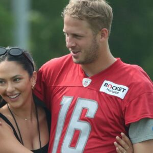 Jared Goff's Gorgeous Girlfriend Christen Harper's Viral Reaction After the QB's First Win of 2022 Season Re-Emerges as Lions Continue to Roar