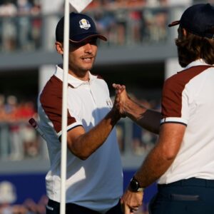 Tommy Fleetwood and Nicolai Hojgaard