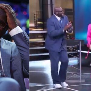 WATCH: Shaquille O’Neal Breaks into Dance While Candace Parker ‘Angrily’ Snaps ‘Blacker the Berry’ Board