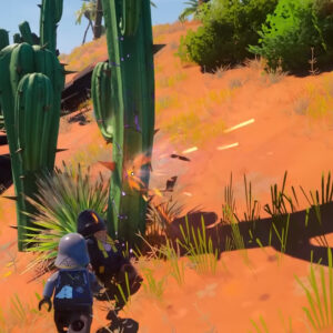 An image showing Flexwood in Lego Fornite, which can be turned into rod