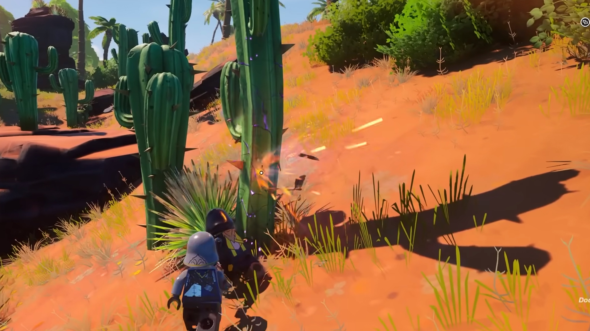 An image showing Flexwood in Lego Fornite, which can be turned into rod