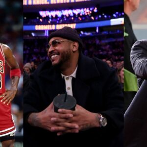 "Surprised MJ Don't Got a Statue in Miami": Carmelo Anthony Hilariously Roasts Pat Riley for Retiring Michael Jordan's Jersey